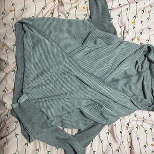 lululemon athletica Gray Striped Hoodie